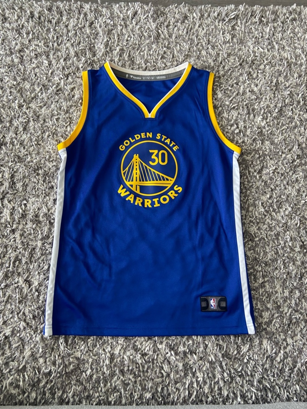 Fanatics Golden State Warriors Blue & Yellow Kids Jersey